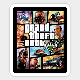 Grand Theft Auto V Cover Sticker